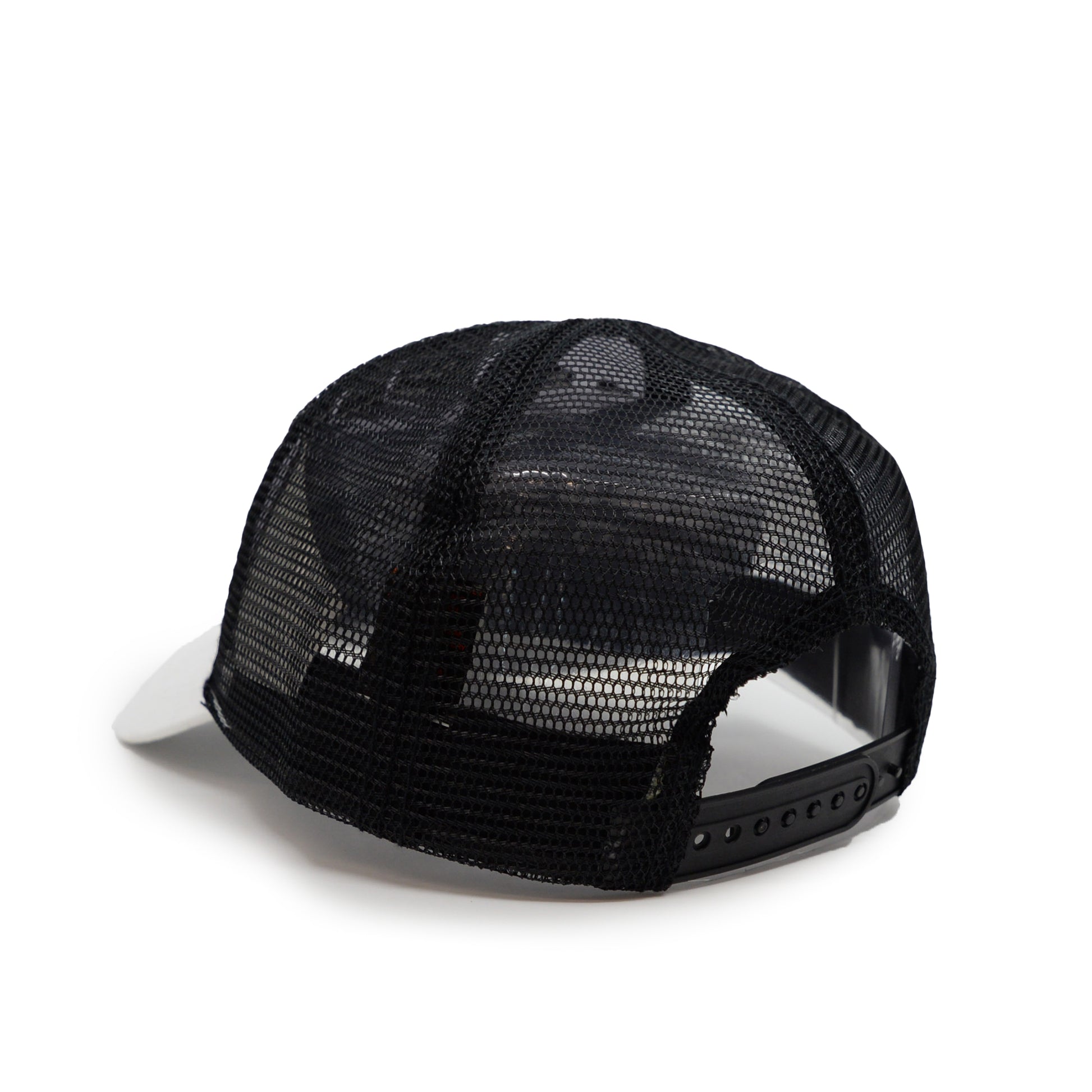 Personalised Baseball Caps - White and Black - Backside view