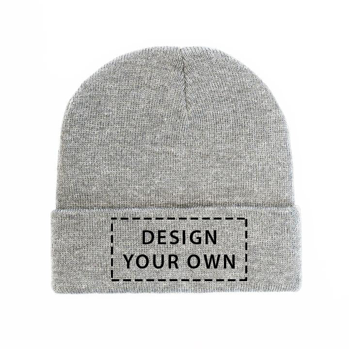 Personalised Beanie Caps Grey Colour