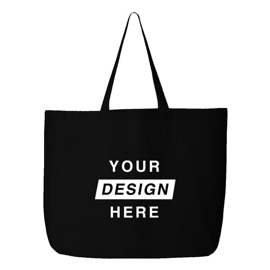 Personalised Tote Bag - Large-Black - Design Your Own