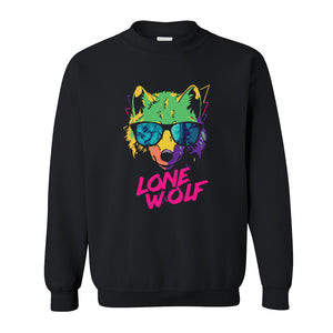 Sweatshirt - Neon Lone Wolf