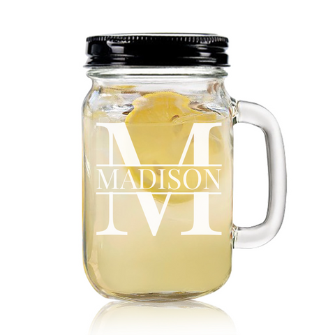 Mason Jar - Monogram