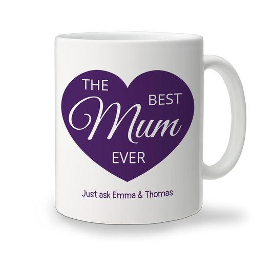Ceramic Mug - Best Mum Ever Heart