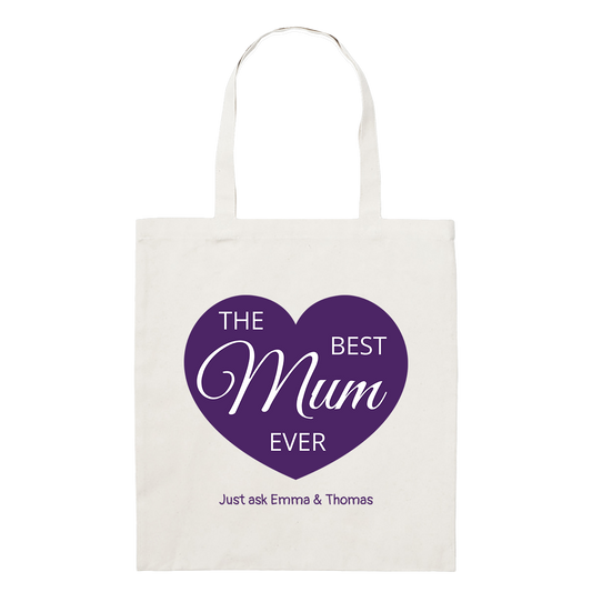 Tote Bag - Regular - Best Mum Ever Heart