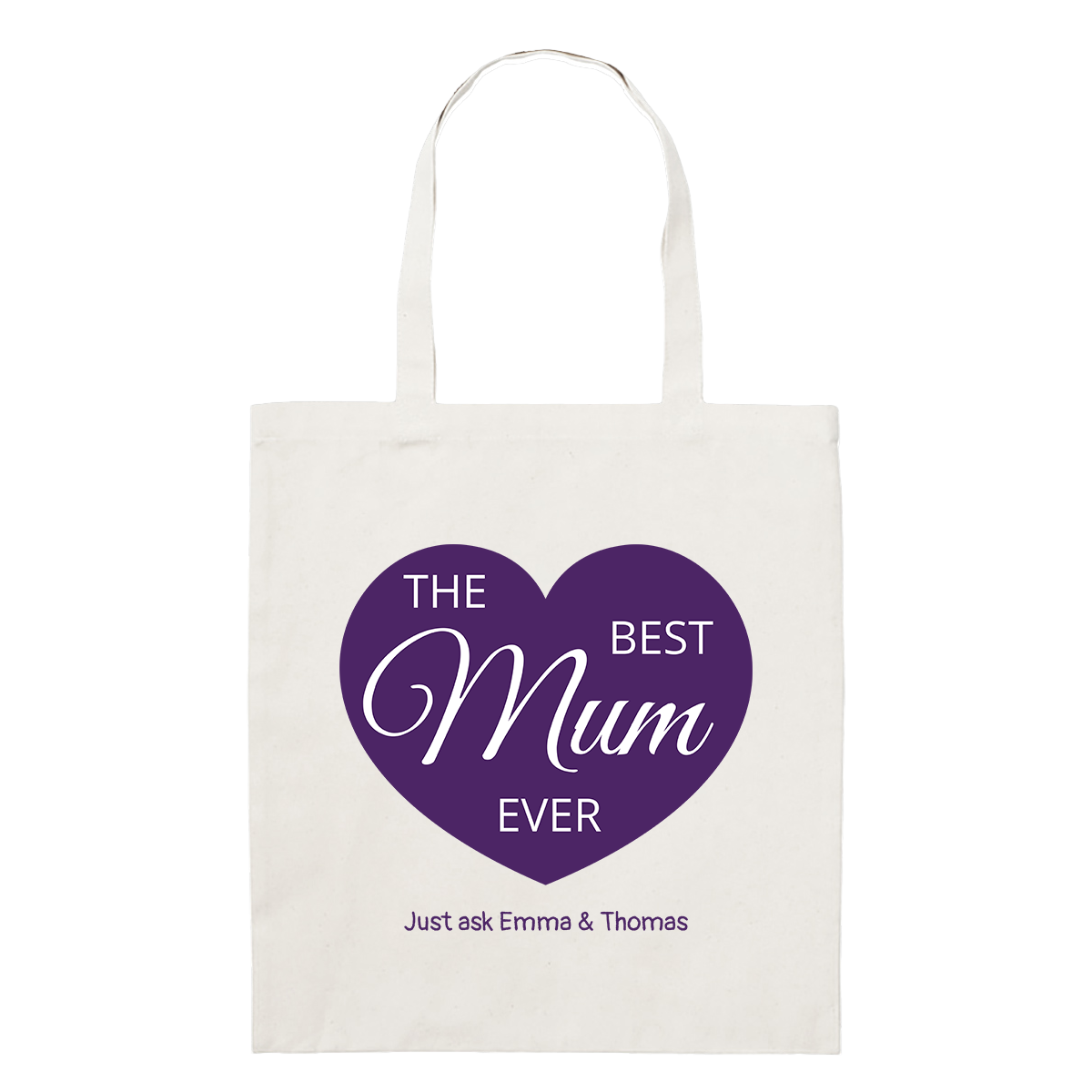 Tote Bag - Regular - Best Mum Ever Heart