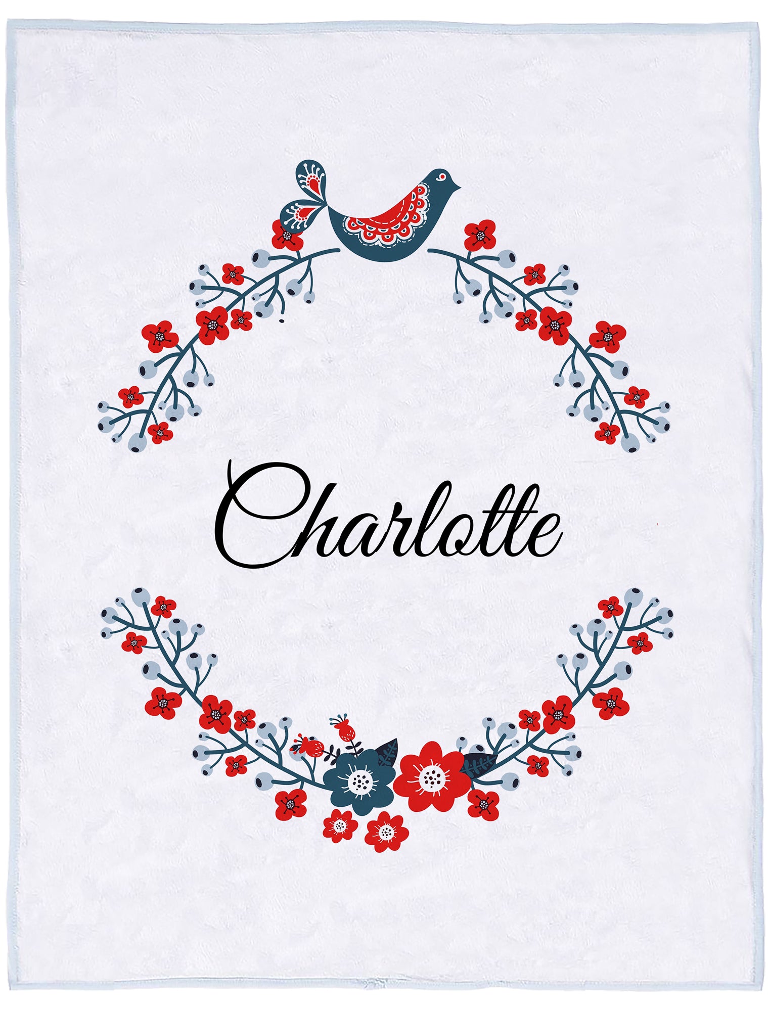 Blanket - Floral Wreath