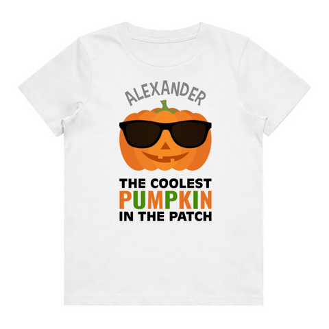 Kid's T-Shirt - Coolest Pumpkin