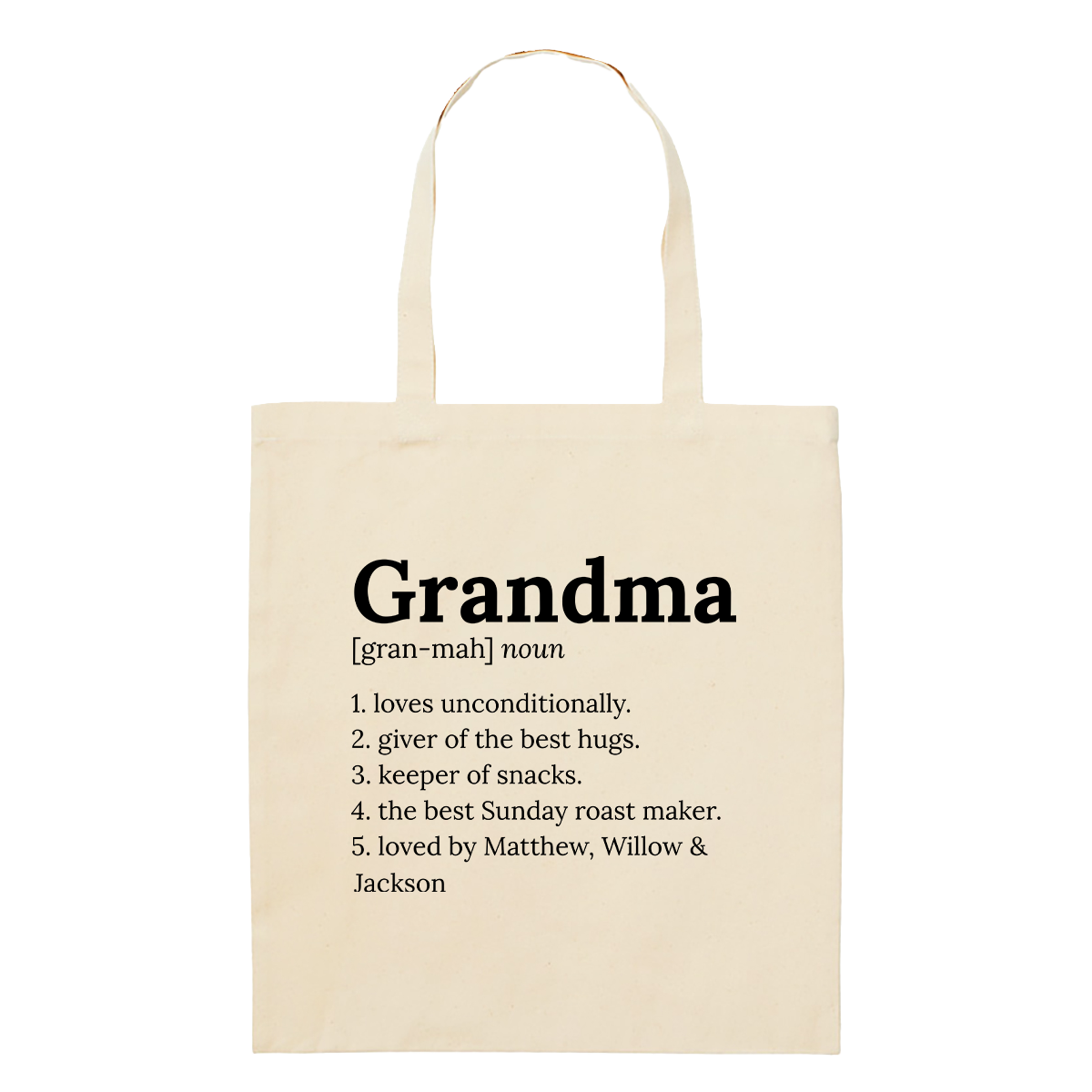 Tote Bag - Regular - Definitions - Grandma