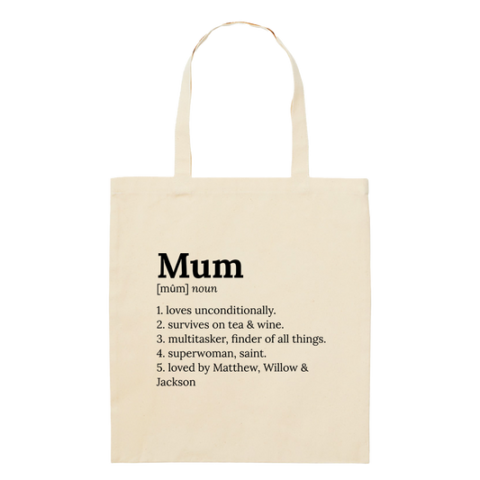 Tote Bag - Regular - Definitions - Mum