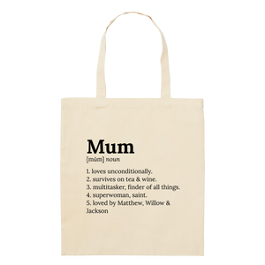 Tote Bag - Regular - Definitions - Mum