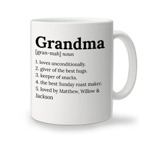 Ceramic Mug - Definition - Grandma