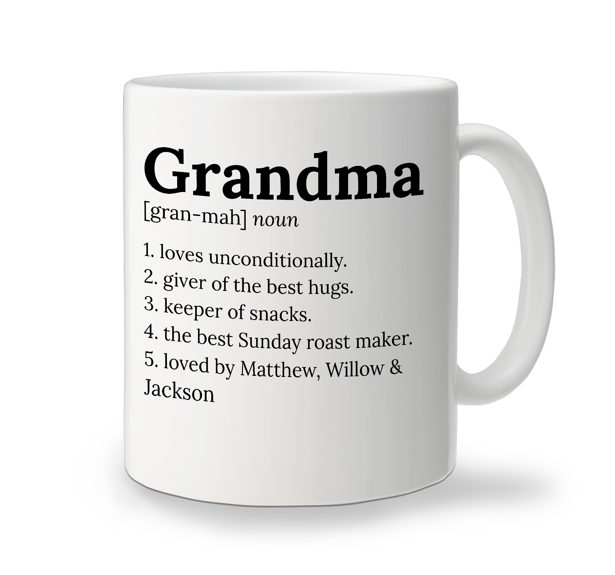 Ceramic Mug - Definition - Grandma