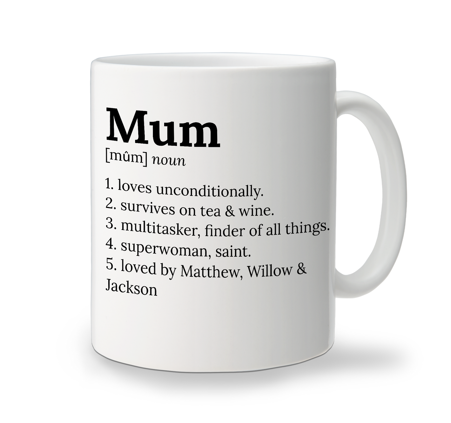 Ceramic Mug - Definition - Mum
