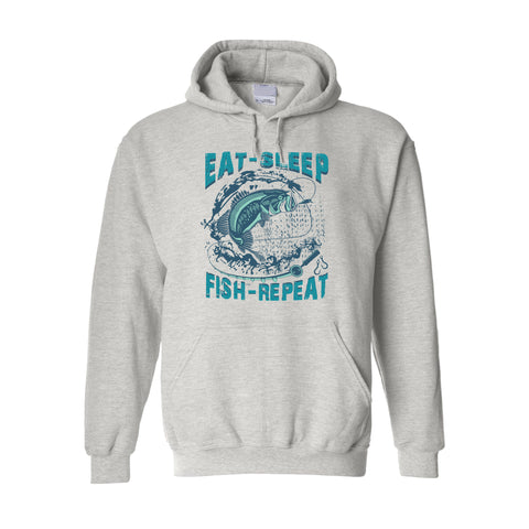 Hoodie - Eat Sleep Fish Repeat