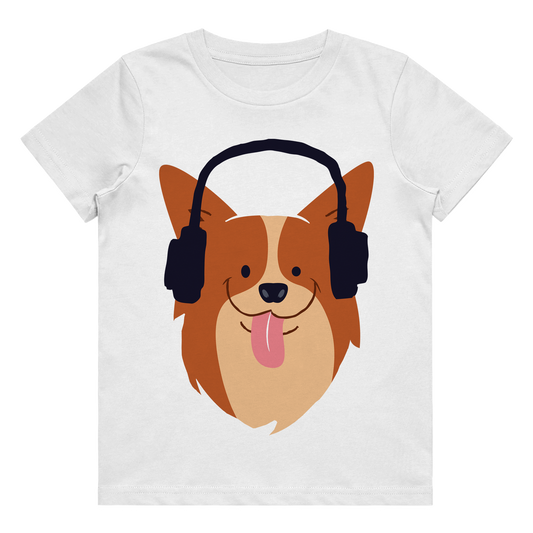 Kid's T-Shirt - Dog Headphones