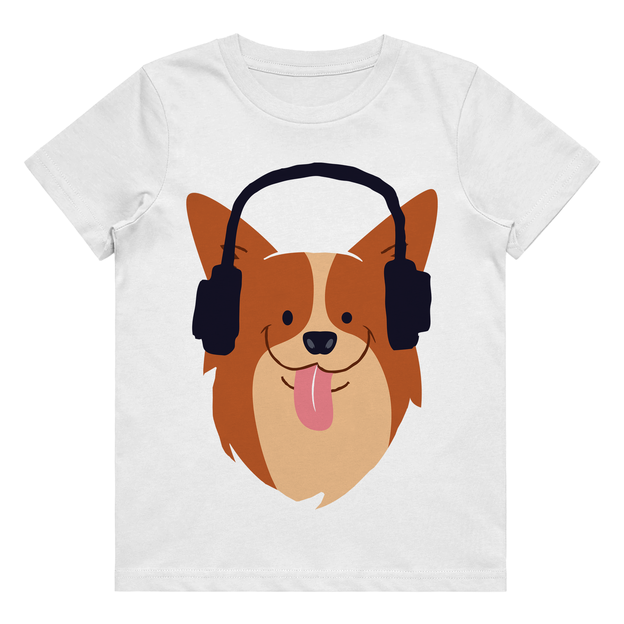 Kid's T-Shirt - Dog Headphones