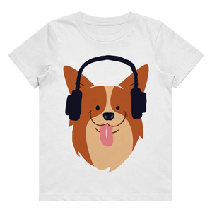 Kid's T-Shirt - Dog Headphones