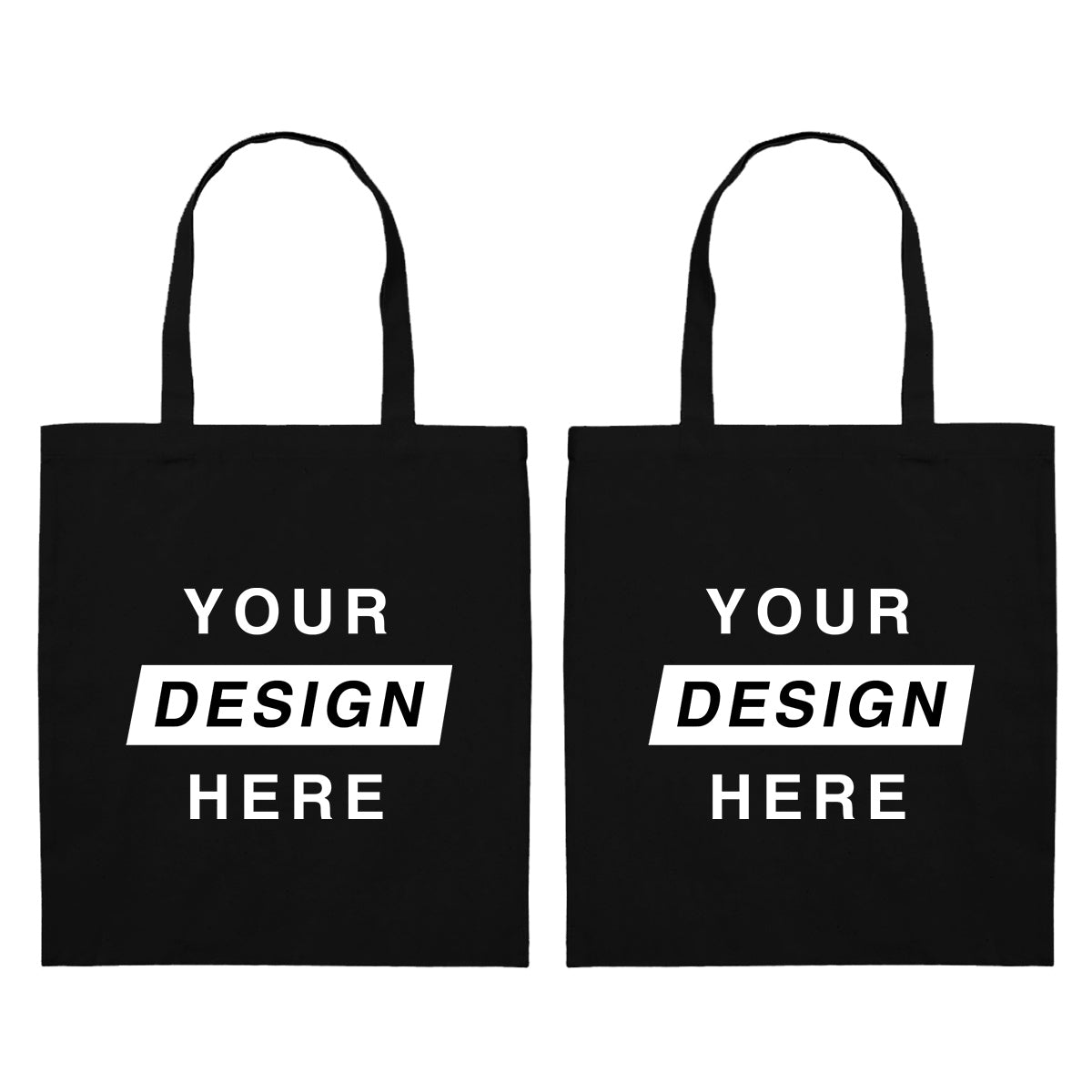 Tote Bag - Regular - Double Sided - Black