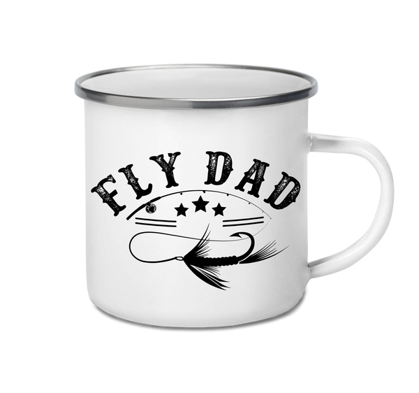 Enamel Mug 12oz 350ml - Fly Dad