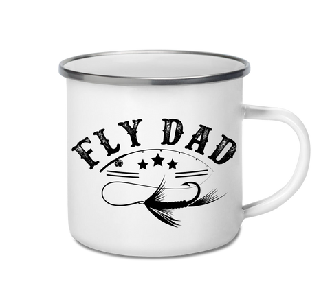 Enamel Mug 12oz 350ml - Fly Dad