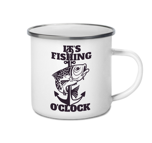 Enamel Mug 12oz 350ml - Fishing O'Clock