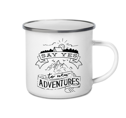 Enamel Mug 12oz 350ml - New Adventures