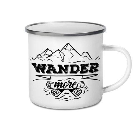 Enamel Mug 12oz 350ml - Wander More