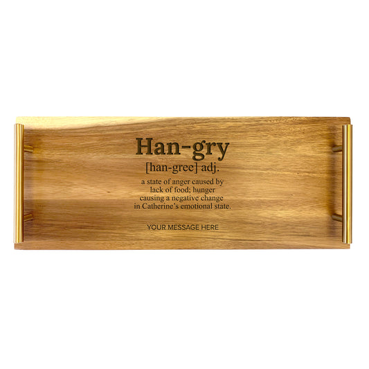 Serving Tray - Large - Hangry With Name