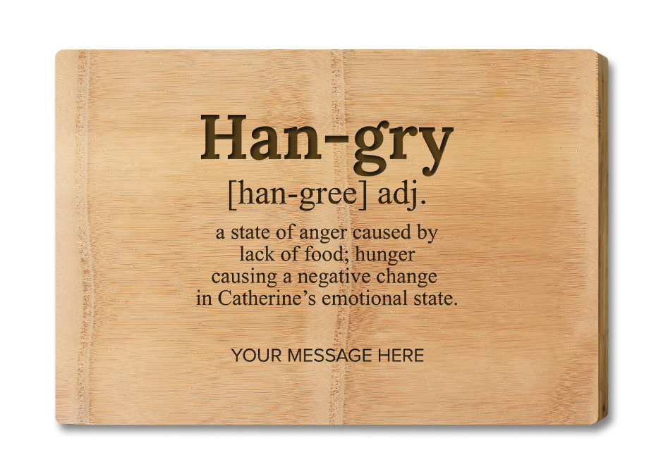 Chopping Board - Premium - Hangry With Name