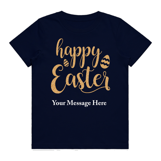 Kid's T-Shirt - Happy Easter Gold