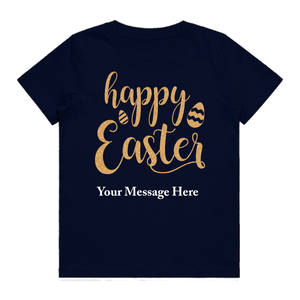 Kid's T-Shirt - Happy Easter Gold