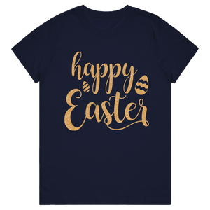 Women's T-Shirt - Happy Easter Gold