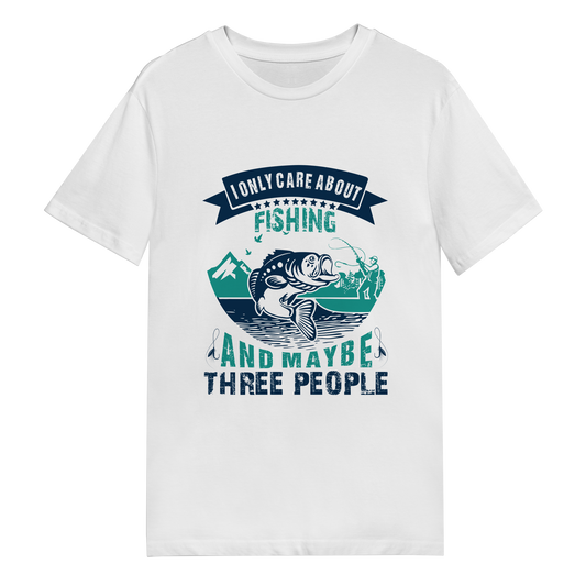 Men's T-Shirt - I Only Care About Fishing