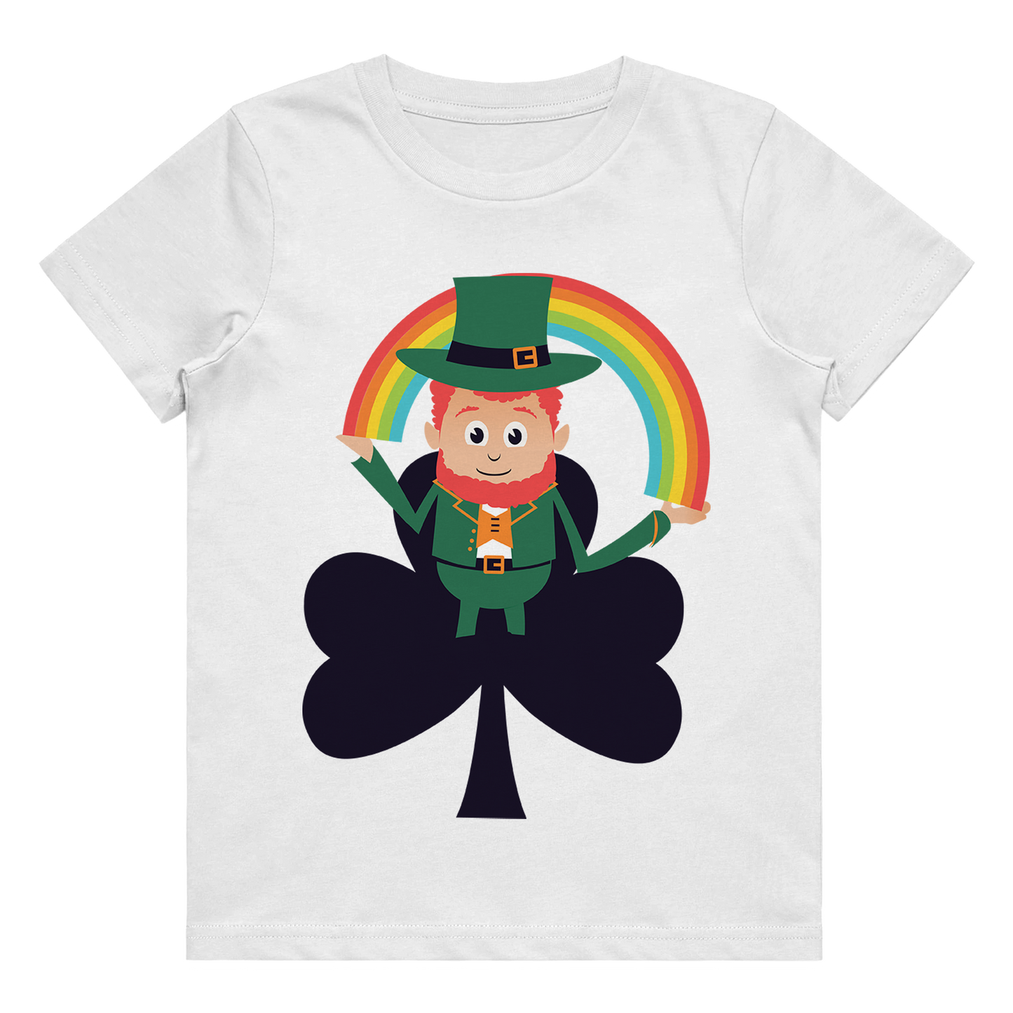 Kid's T-Shirt - Leprechaun Rainbow