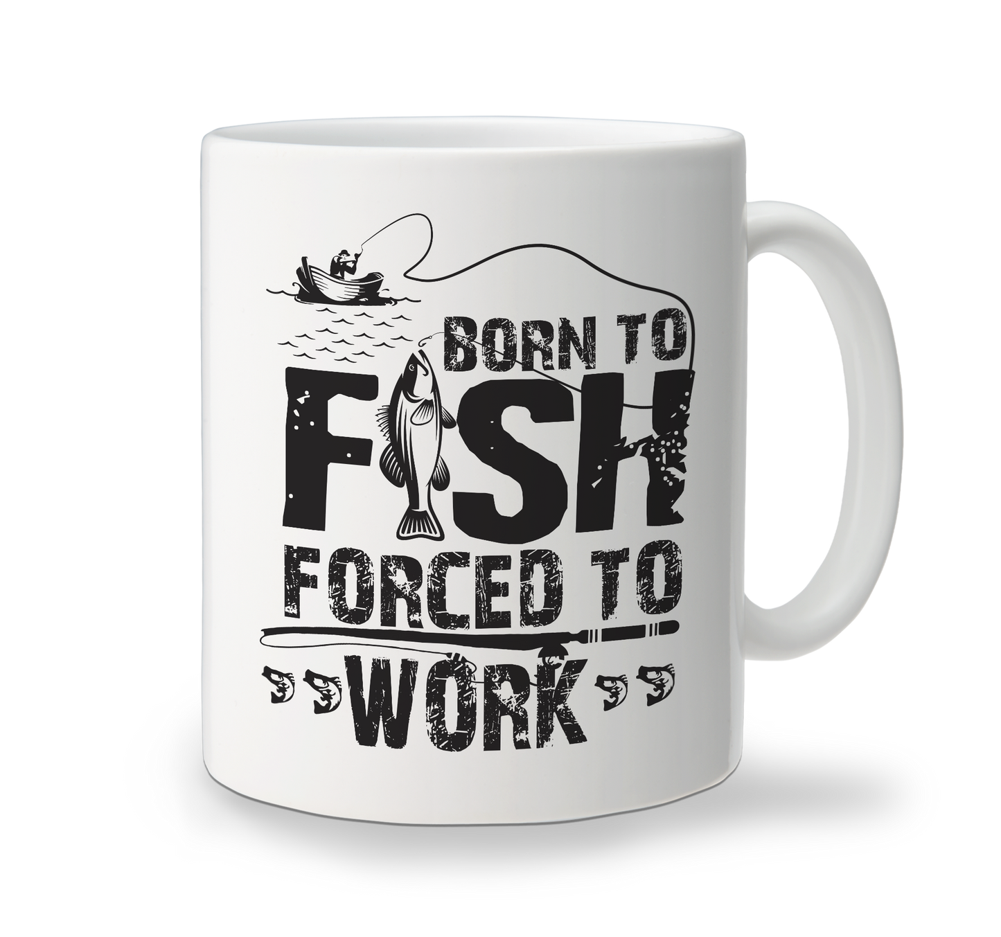 Ceramic Mug - Born To Fish