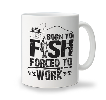 Ceramic Mug - Born To Fish