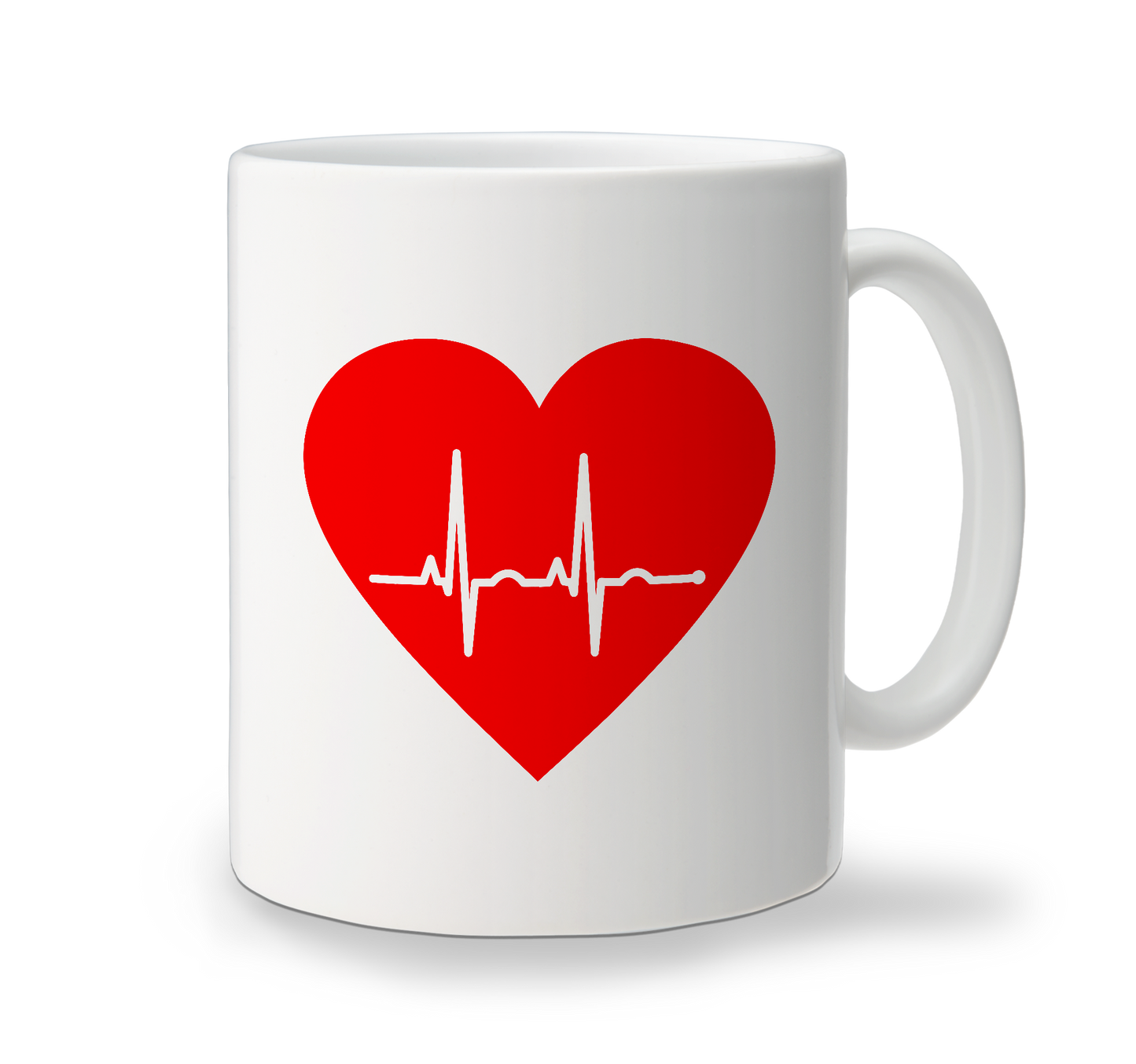 Ceramic Mug - ECG Heart