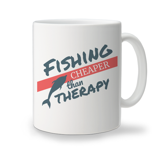 Ceramic Mug - Fishing Is Therapy