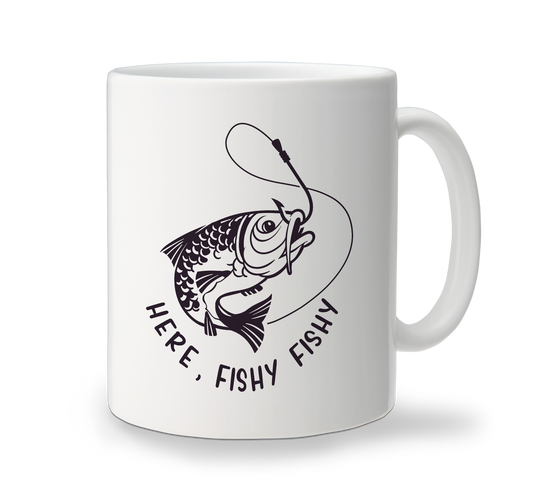 Ceramic Mug - Here Fishy Fishy