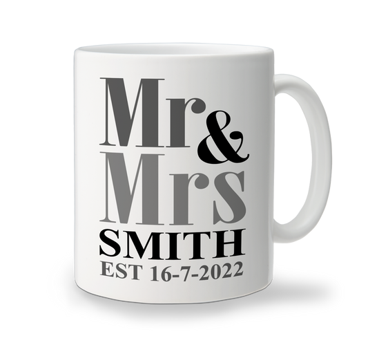 Ceramic Mug - Mr & Mrs