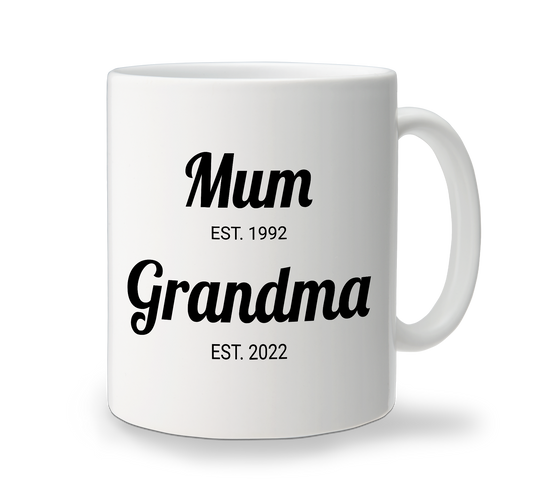 Ceramic Mug - Mum & Grandma Dates