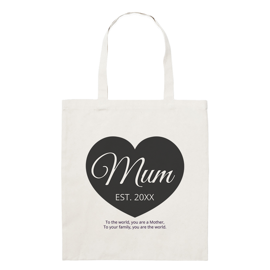 Tote Bag - Regular - Mum Est. Heart