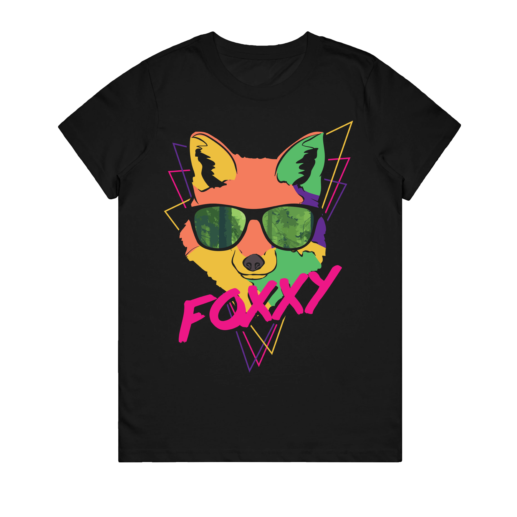 Women's T-Shirt - Neon Foxy