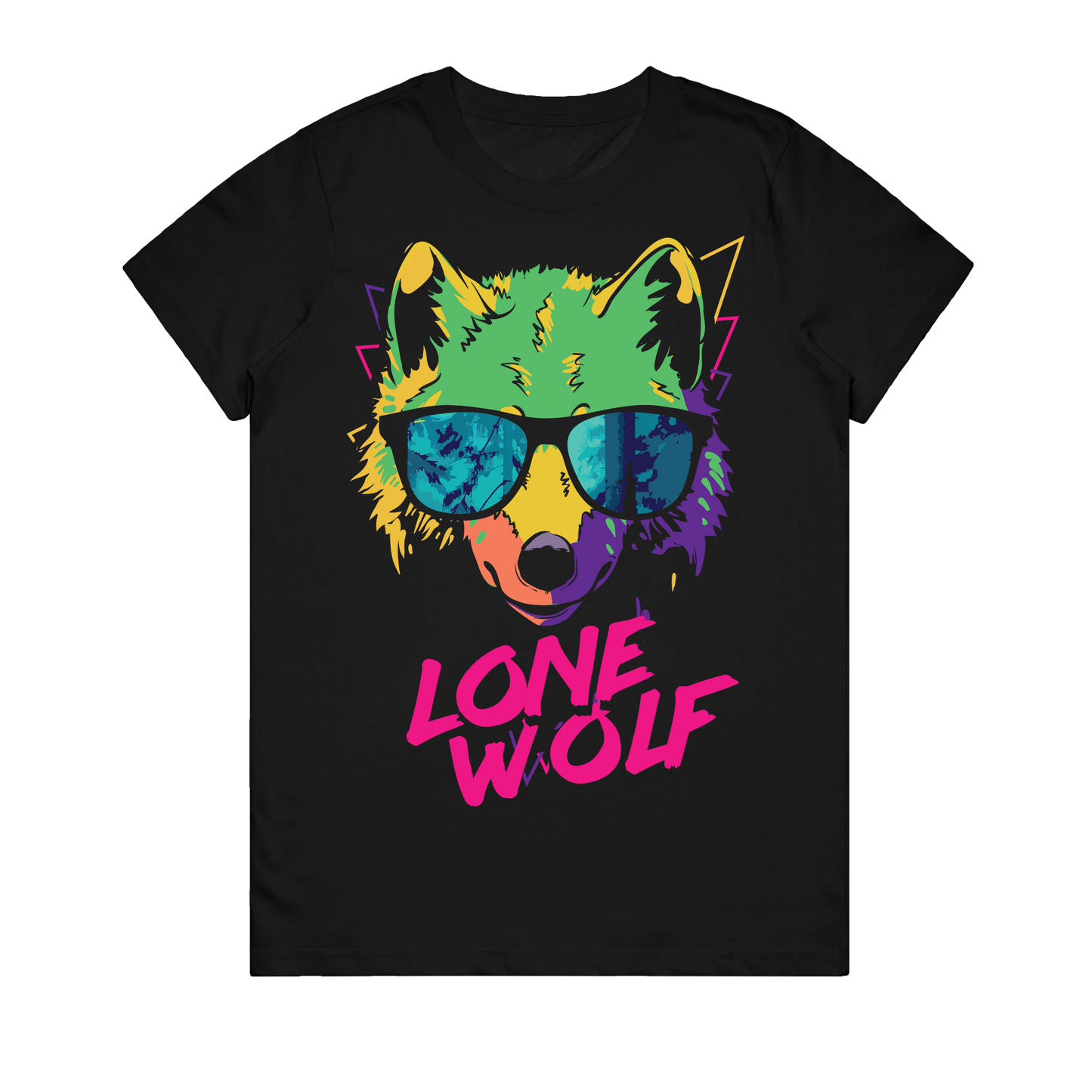 Women's T-Shirt - Neon Lone Wolf