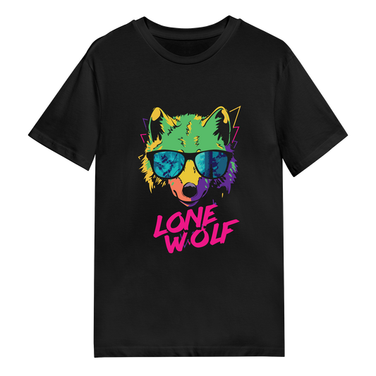 Men's T-Shirt - Neon Lone Wolf
