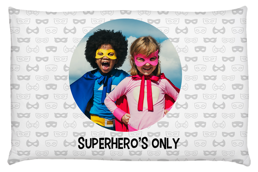 Superhero Photo Personalised Pillow Case