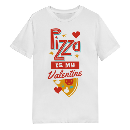 Men's T-Shirt - Pizza is my Valentine