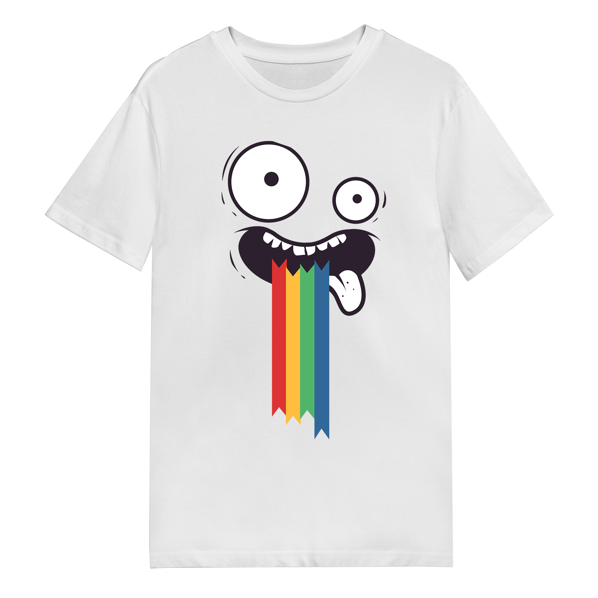 Men's T-Shirt - Rainbow Barf