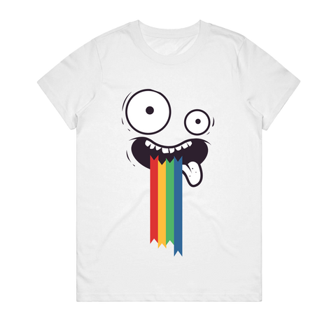 Women's T-Shirt - Rainbow Barf