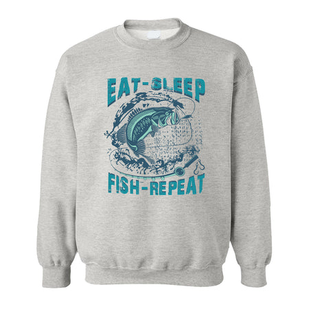Sweatshirt - Eat Sleep Fish Repeat