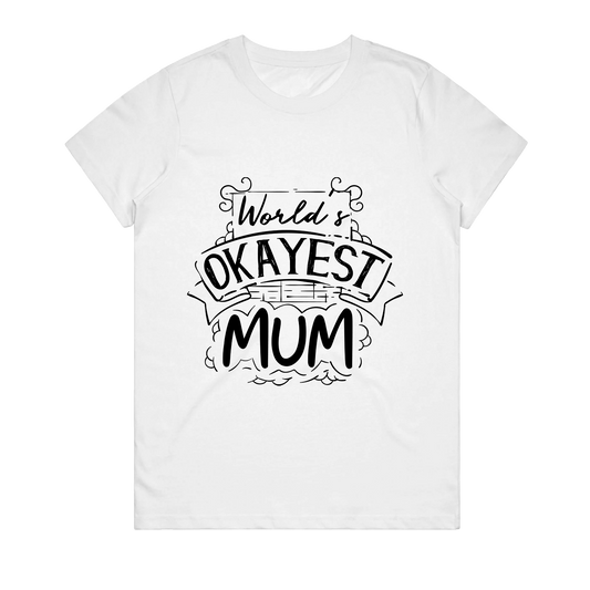 Women's T-Shirt - Worlds Okayest Mum